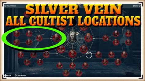 the silver vein cultists locations.